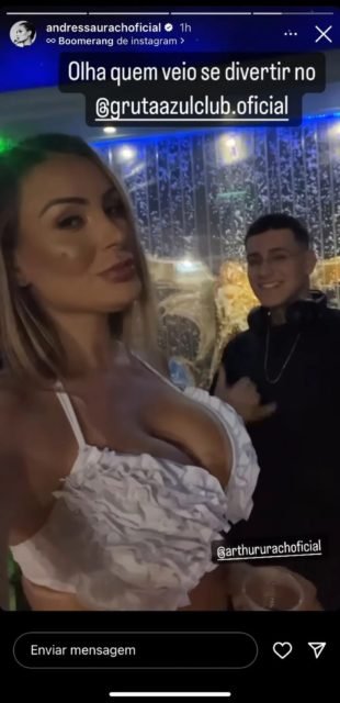 Foto colorida de Arthur Urach e Andressa Urach - Metrópoles