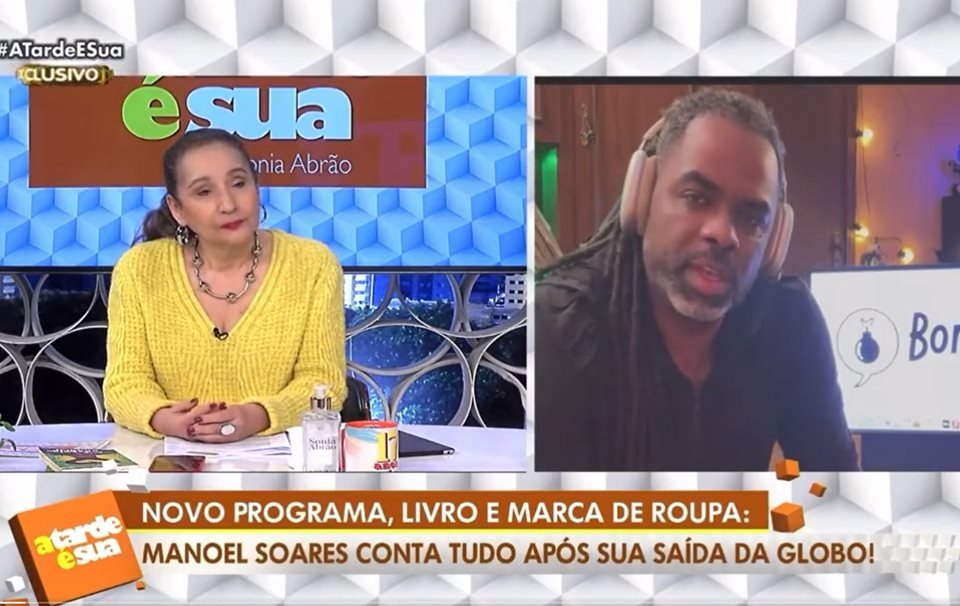 Longe de Patricia Poeta, esta foi a última vez que Manoel Soares foi visto  na TV