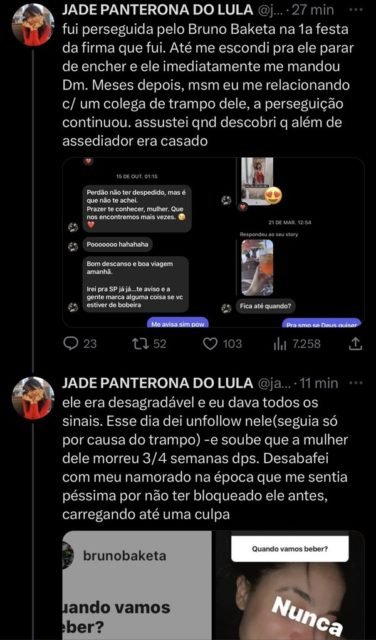 Exposed de internauta sobre viúvo do Twitter
