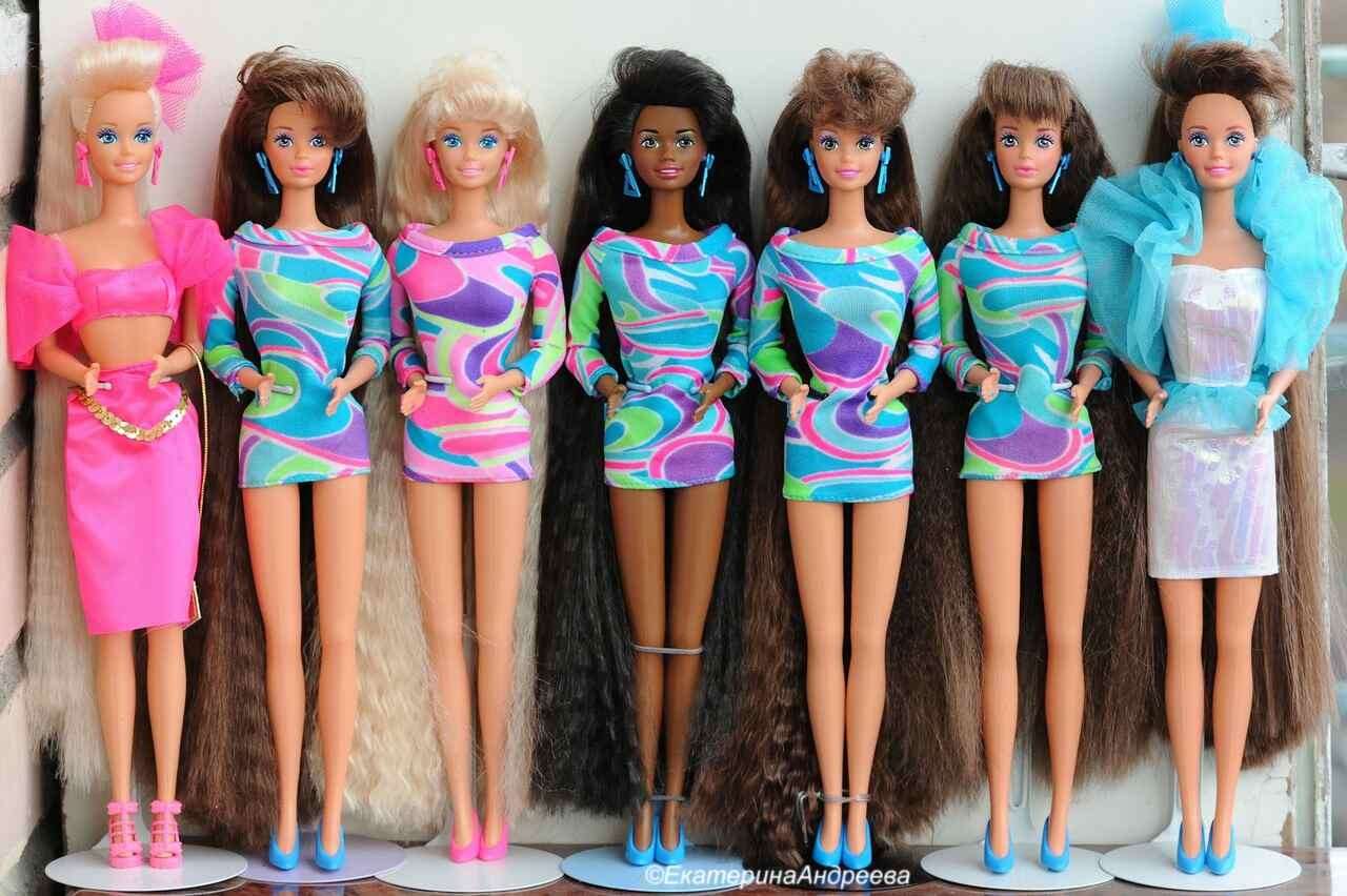 versões da Barbie Totally Hair