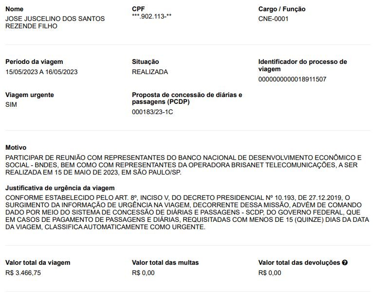 Farra das viagens: ministro de Lula embolsou dinheiro público com