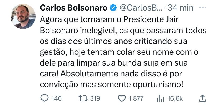 Carlos Bolsonaro Twitter