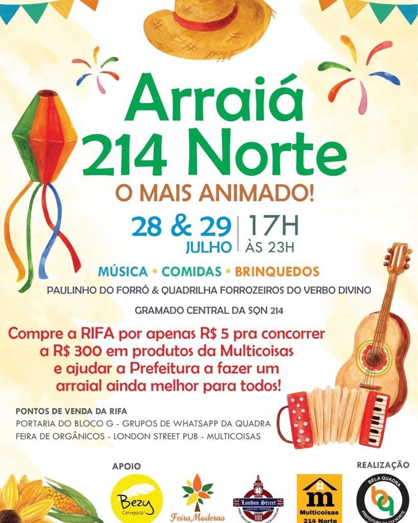 Vem aí a maior e Melhor Festa Junina da Central Flórida. Dia 25 Junho a  partir da 3PM. Muita comida típica e Forró com a banda @cravoecanelaoficial  Venham e traga mais um