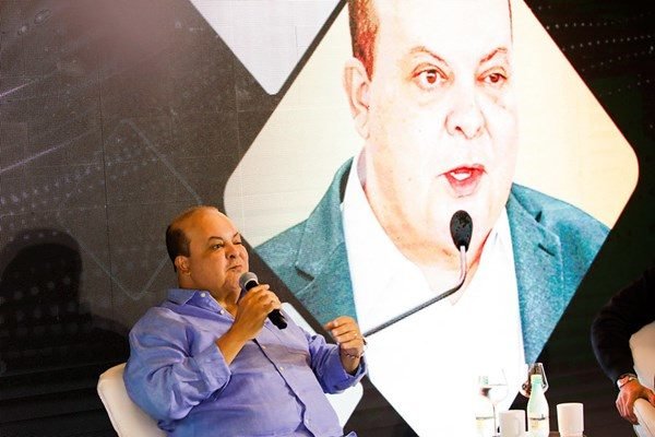 Governador Ibaneis Rocha em evento do Iron Business. Ibaneis disse que pode se candidatar ao Senado mas eleições de 2026