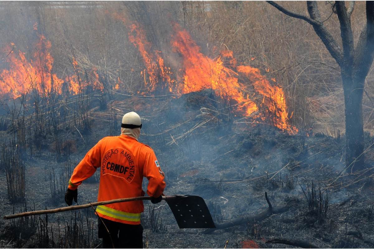 DF emite alerta para queimadas até o fim do período de seca na