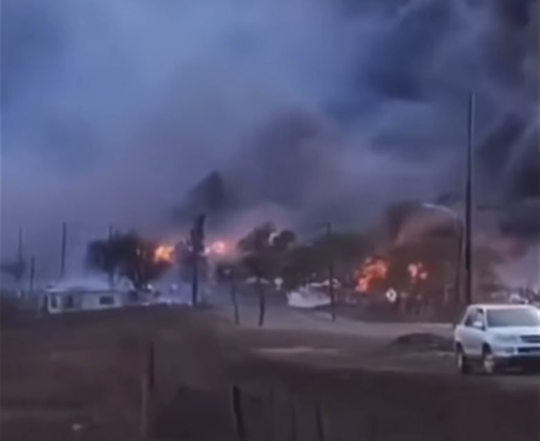 Imagem colorida de incêndios florestais que ocorreram em Maui, Havaí - Metrópoles