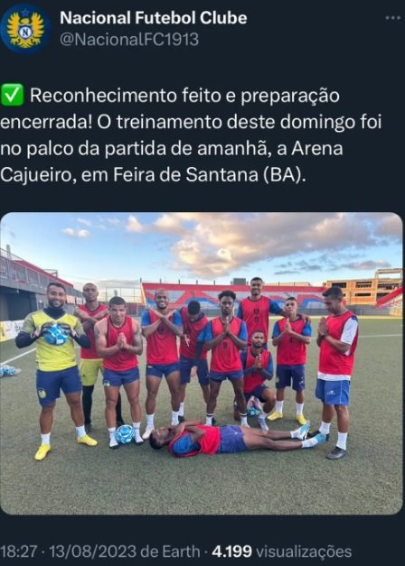 Clube é criticado por publicação após morte de jogador