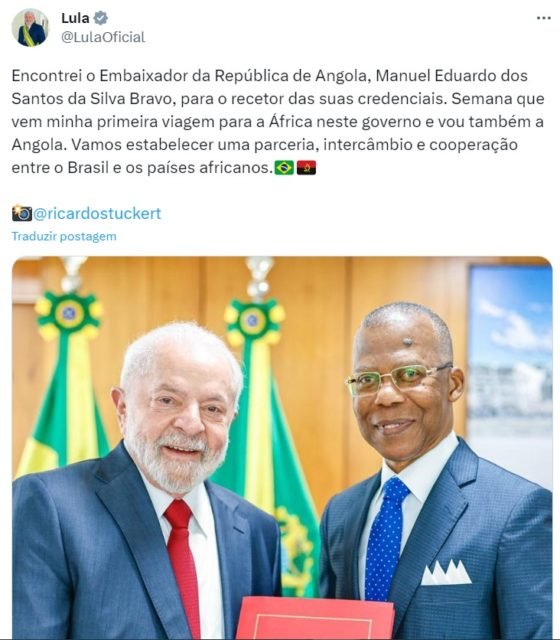 Brasil e Angola retomam parceria