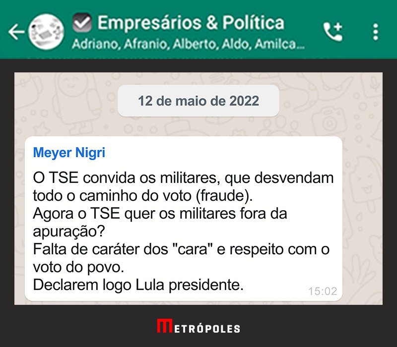 Meyer Nigri, empresário que defendeu golpe, atuou por lobby dos