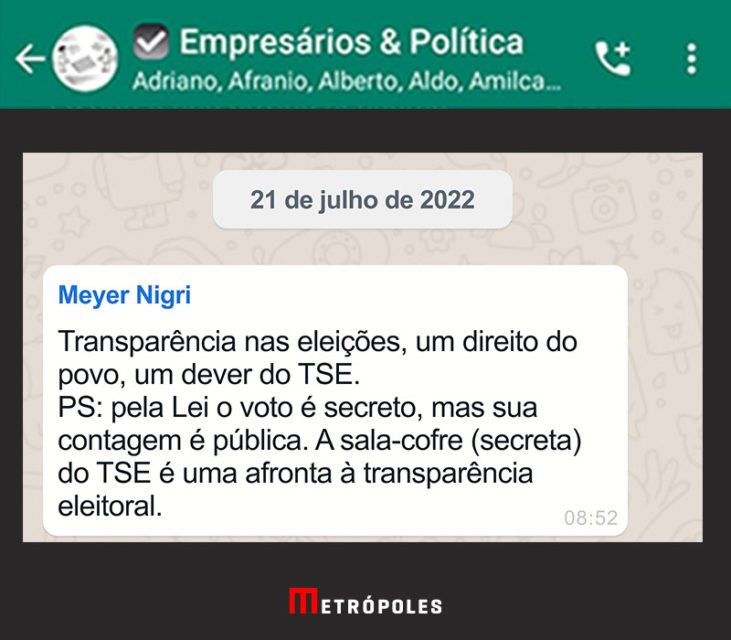 Mensagens inéditas mostram conteúdo falso e antidemocrático compartilhado por empresário que espalhou fake news a mando de Bolsonaro