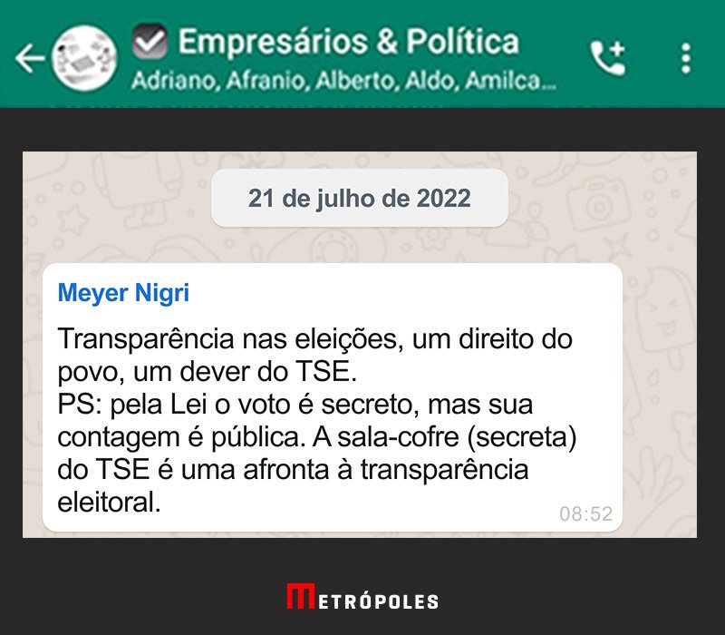 Meyer Nigri, empresário que defendeu golpe, atuou por lobby dos