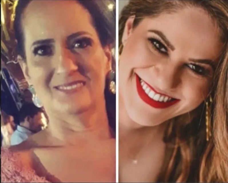 Imagem colorida de mãe e filha que morreram em acidente de trânsito - Metrópoles
