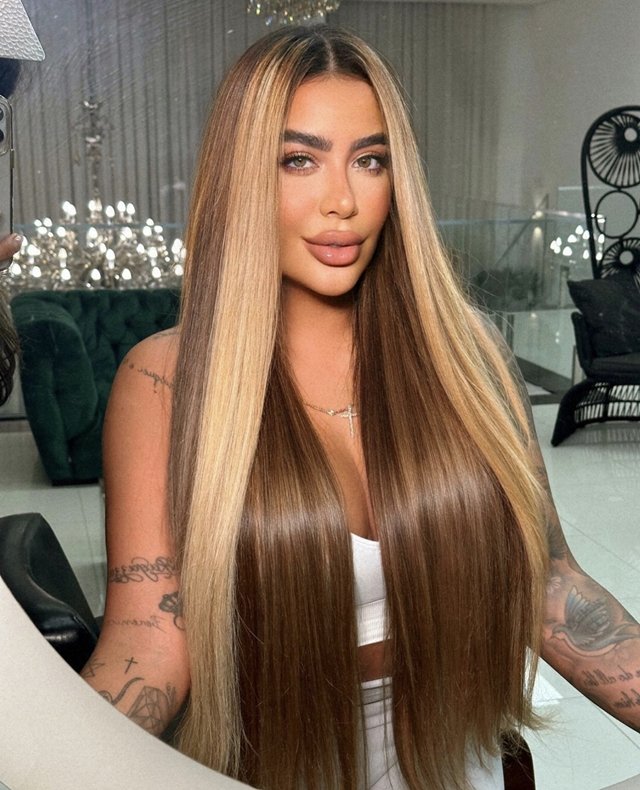 Produção de Latte Make-up feita por Antonio Barbosa em Rafaella, irmã de Neymar