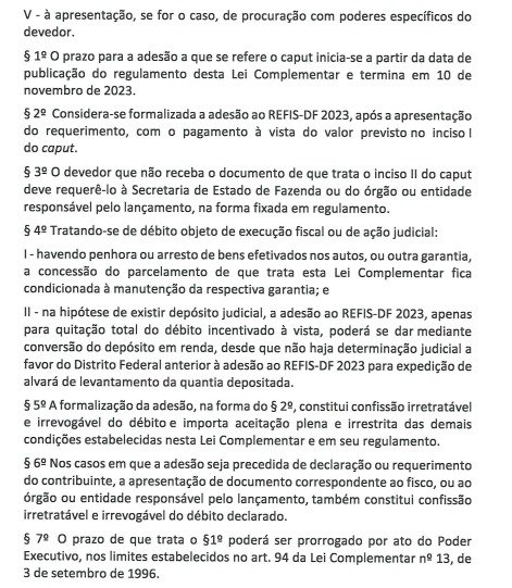 documento do Refis 2023