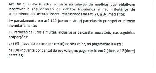 documento do Refis 2023