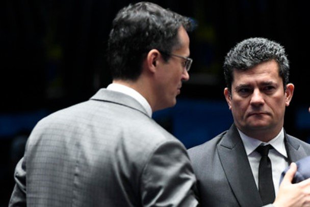 Ex-procurador da República Deltan Dallagnol e ex-juiz federal e senador Sergio Moro