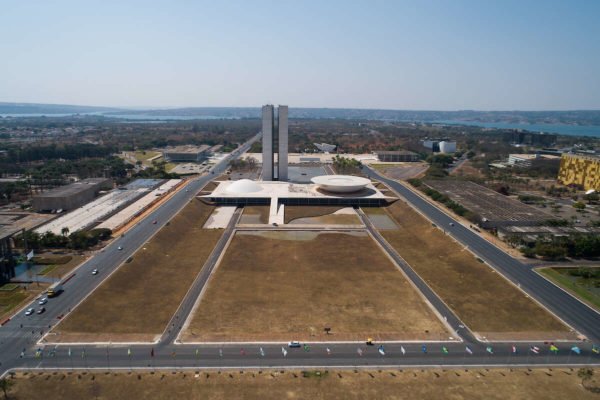 Imagem aérea da Esplanada dos Ministérios concurso