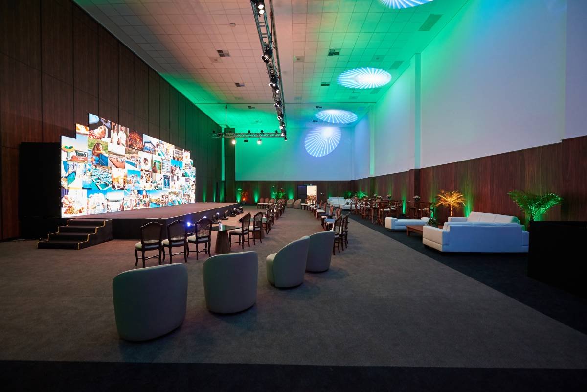 Fotografia colorida do centro de convenções do Tauá Resort Alexânia-Metrópoles