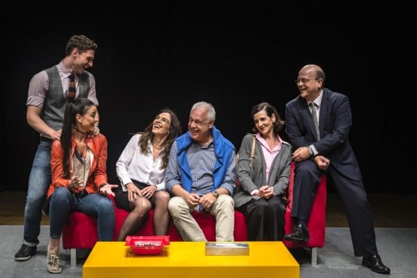 Antonio Fagundes, Mara Carvalho, Alexandra Martins, Ilana Kaplan, Fábio Espósito e Guilherme Magon - Metrópoles