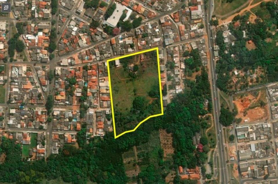 Imagem aérea de condomínio