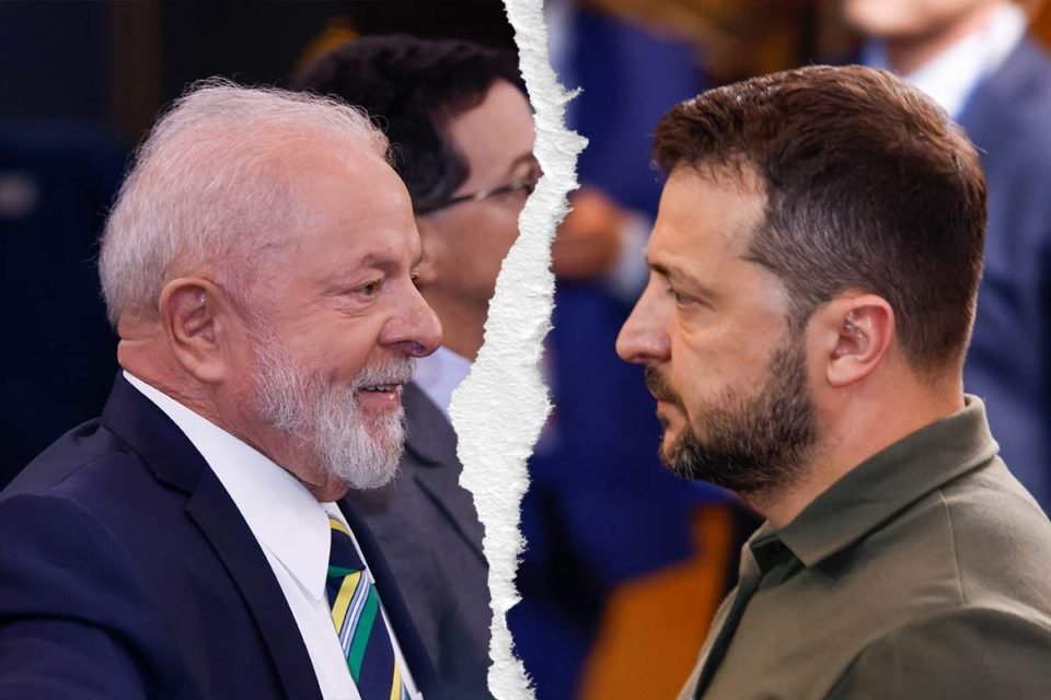 Lula e Zelensky em montagem