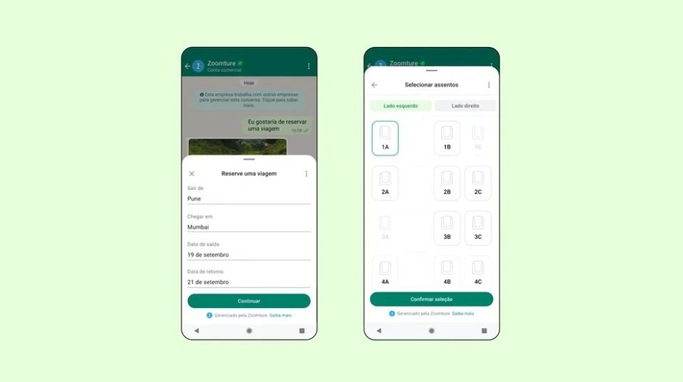 Imagem colorida do preview do beta da atualização e expansão do WhatsApp Business - Metrópoles