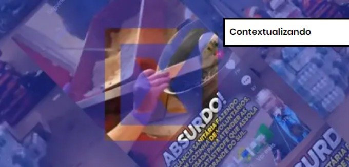 Captura de tela de vídeo que mostra fiscalização da Vigilância Sanitária no RS