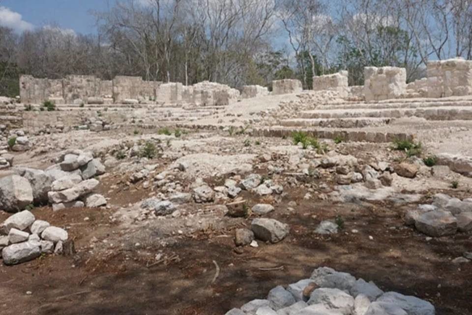 Imagem coloria mostra palácio maia descoberto no México - Metrópoles