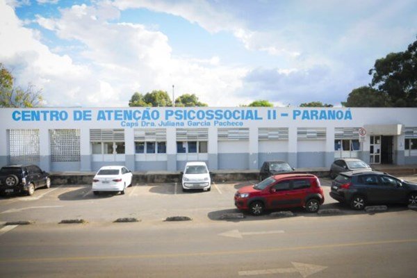 Imagem mostra fachada do CAPs do Paranoá - DF tem apenas 100 psiquiatras na rede pública