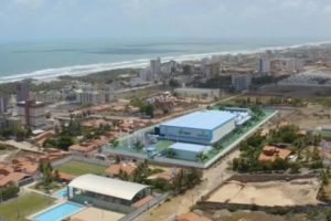 Foto colorida de Praia de planta dw usina da dessalinização em Fortaleza - Metrópoles