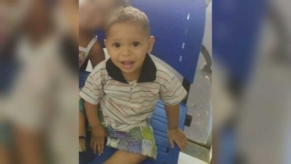Imagem colorida de Lorenzo Emanuel, de 2 anos, que morreu atropelado em Campo Grande