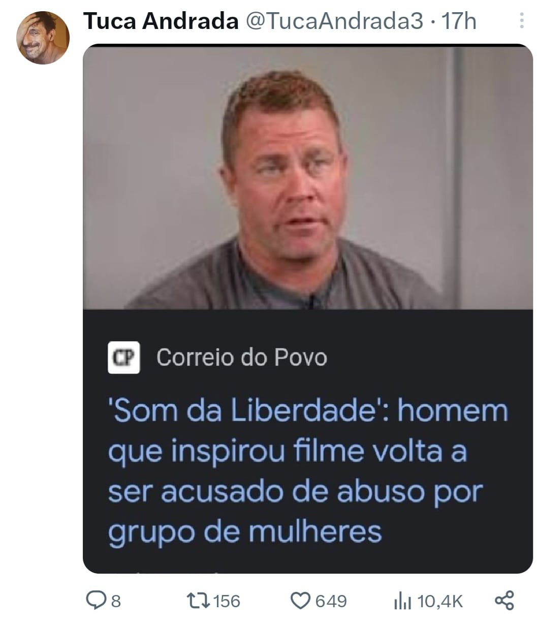 Tim Ballard, que inspirou o filme Som da Liberdade, é acusado de má  conduta sexual