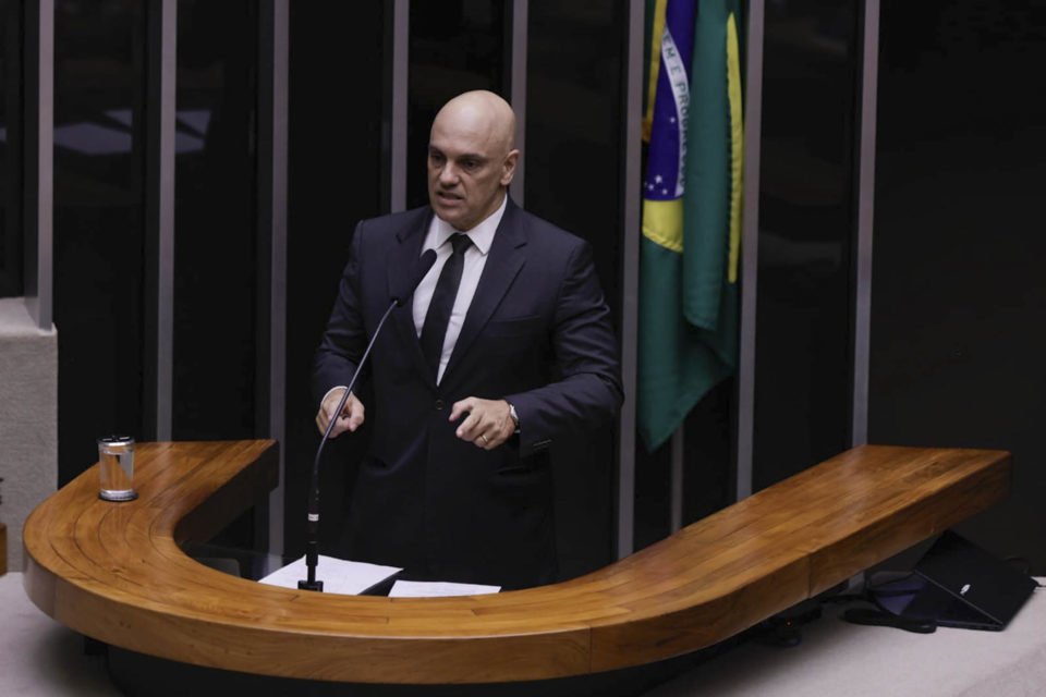 Ministro STF Alexandre de Moraes durante pronunciamento - Metr�poles