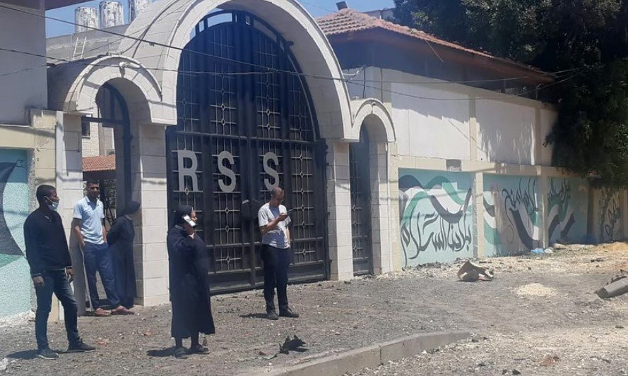 Escola na Faixa de Gaza abriga brasileiros