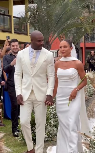 Foto colorida casamento Rafael Zulu e Aline Becker - Metrópoles