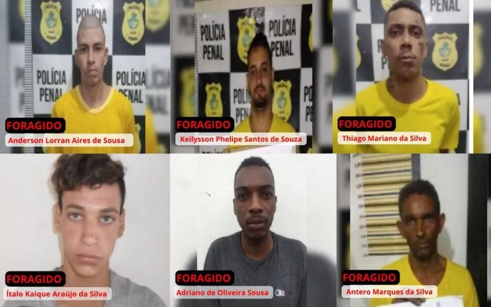 imagem colorida presos fogem presidio trindade goias
