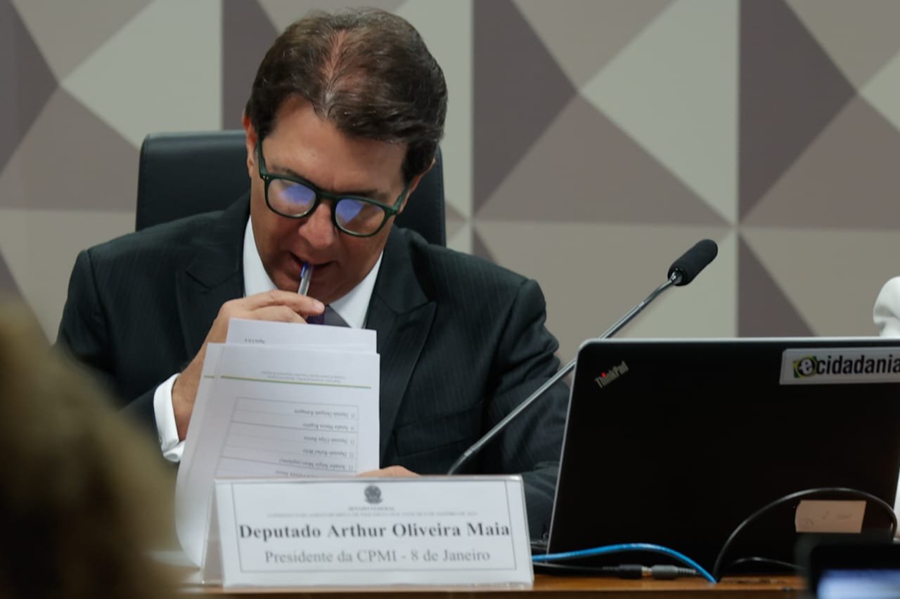 Arthur Maia fala sobre leitura do relatório final da CPMI do 8 de janeiro –  3/10/23 