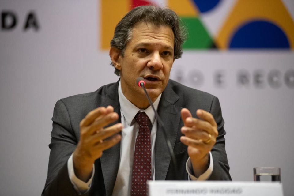 Imagem colorida do O ministro da Fazenda, Fernando Haddad