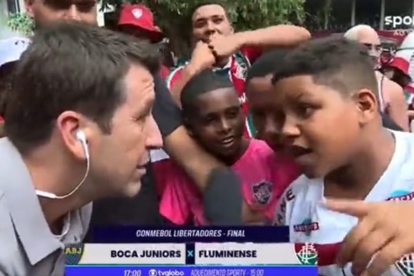 Print de um vídeo do SporTV sobre a final da Libertadores, entre Fluminense e Boca Juniors - Metrópoles