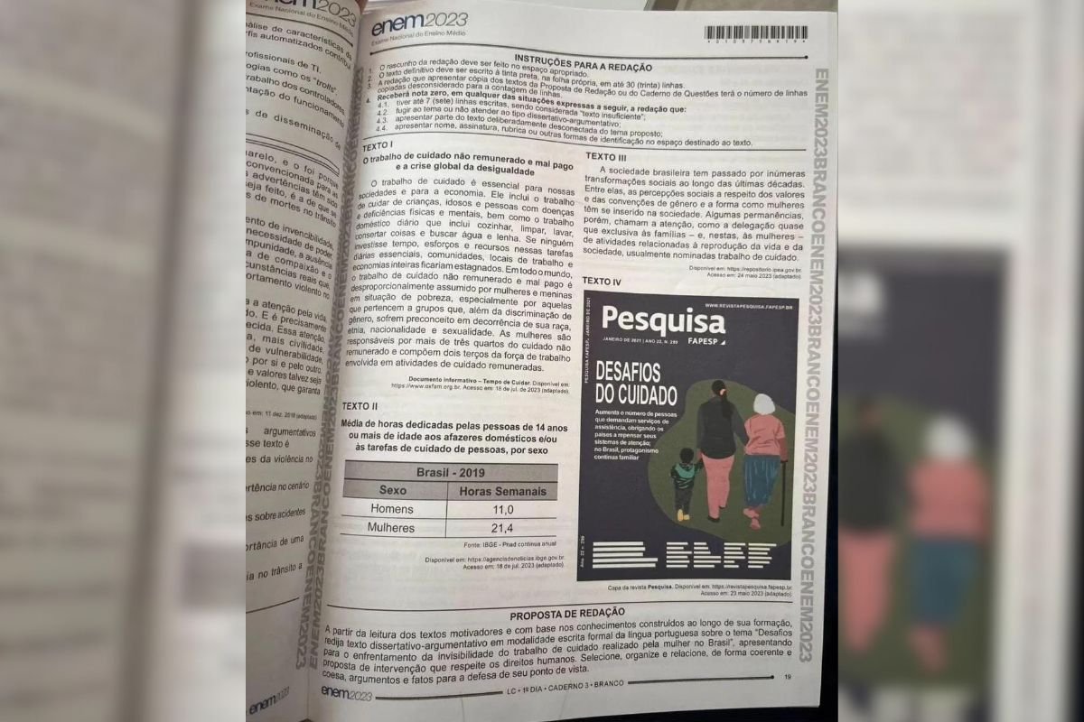 Enem 2023: Inep aciona PF para investigar imagens de prova nas