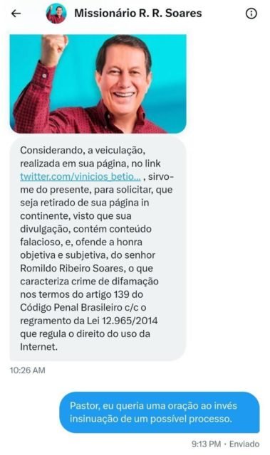 R R Soares Diz Que Teve Honra Ofendida Após Post De Influenciador