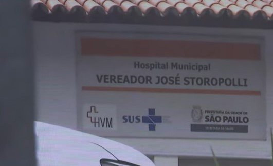 Fachada do Hospital Municipal Vereador José Storopolli, conhecido como PS Vermelhinho, na Vila Maria, onde uma criança de 2 anos chegou morta - Metrópoles
