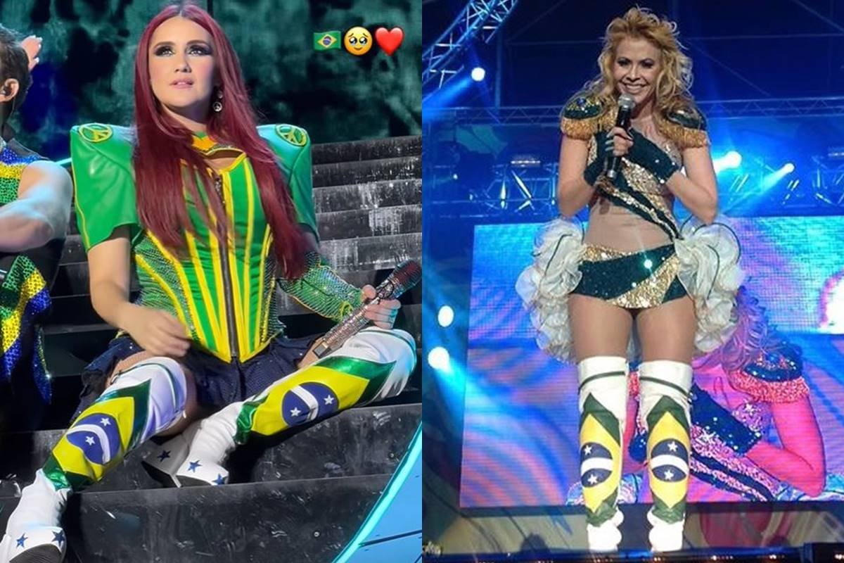 Dulce María usa botas de Joelma em último show do RBD no Brasil