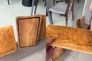 Foto colorida de várias tábuas no chão - Metrópoles