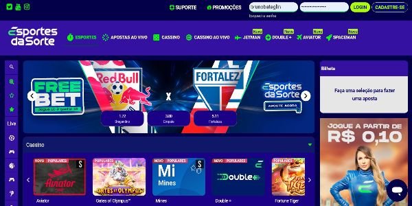 Promo code Esportes da Sorte: freebet de R$10 para o Brasileirão