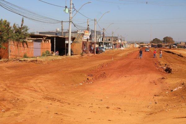 Imagem colorida - Obras GDF no Sol Nascente - Metrópoles