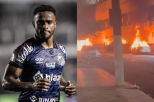 Carro de jogador do Santos é incendiado após queda para a Série B