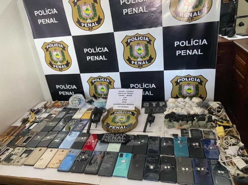 Megaoperação recolhe celulares e armas em presídios de todo o país
