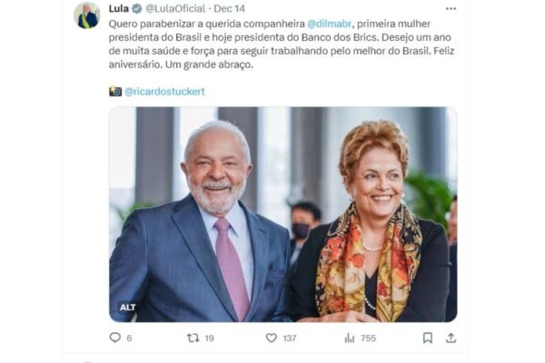 imagem colorida lula e dilma - metrópoles