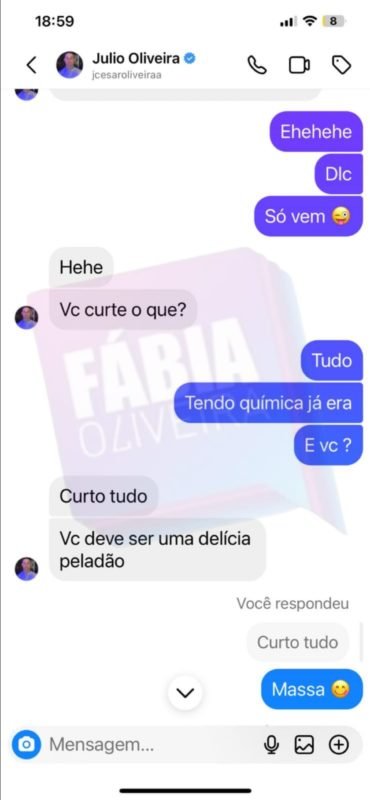 Alex Gallete conversa com rapaz que fez sexo virtual com Reynaldo Gianecchini